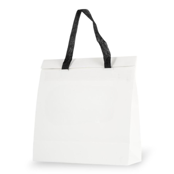 BORSA CARTA 34X14CM WHITE